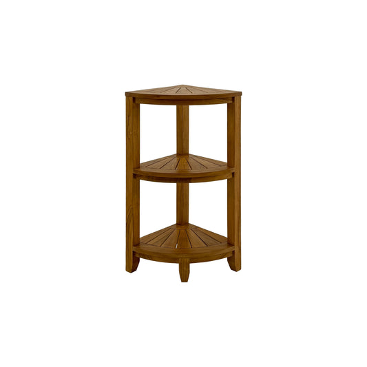 Stanley Teak Shower and Spa/Bathroom/Outdoor Corner Shelf